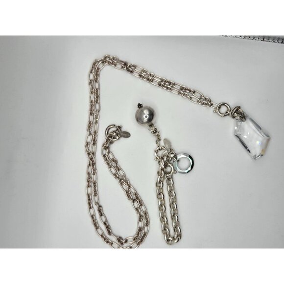 Dorgelo Sterling Chunky Long Necklace and Bracelet Fabulous - Picture 13 of 13